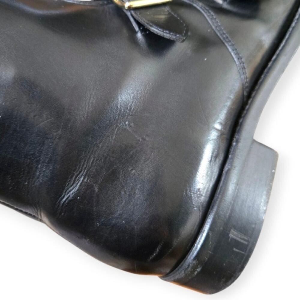 The Office of Angela Scott Mr. Dean Double Monk Strap Boot Black EU 38 US 8 - Picture 8 of 9